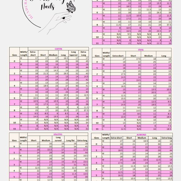 Cute Floral Press on Nails/Spring Press on Nails/ Various Shapes and Sizes - Picture 7 of 7